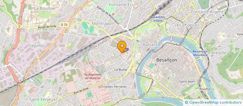 localisation de l'entreprise MONSIEUR MAXIME GOUDROY à BESANCON