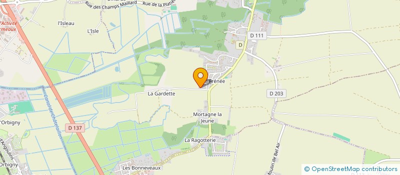 localisation de l'entreprise MONSIEUR MAXIME GOUPILLE  SAINT-LAURENT-DE-LA-PREE