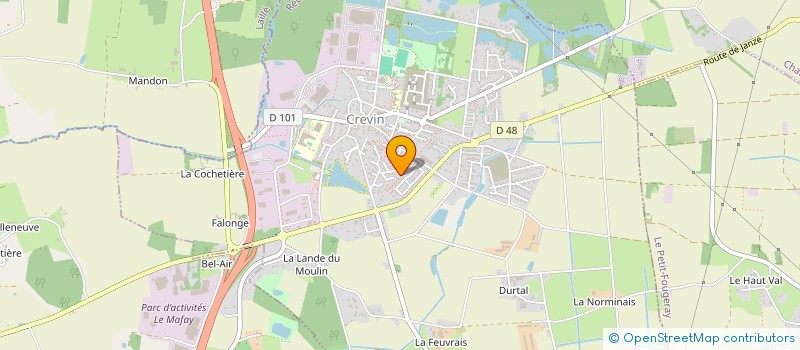 localisation de l'entreprise MONSIEUR MAXIME GOURMAUD  CREVIN