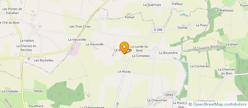 localisation de l'entreprise MONSIEUR MAXIME GOUSSAIN à LES BRULAIS