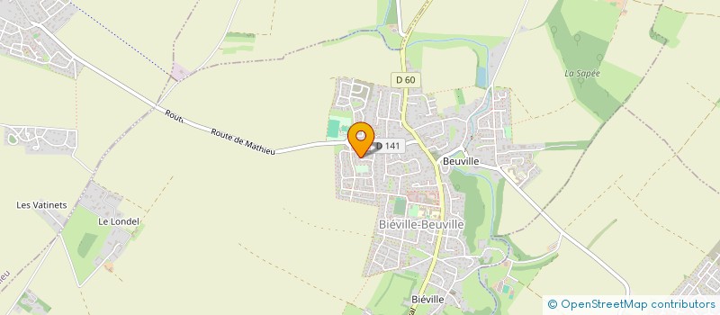 localisation de l'entreprise MONSIEUR MAXIME GOUWY  BIEVILLE-BEUVILLE