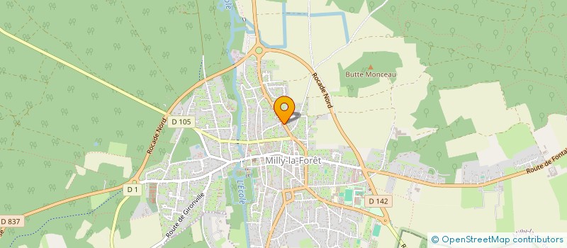 localisation de l'entreprise MONSIEUR MAXIME GRANDJEAN  MILLY-LA-FORET