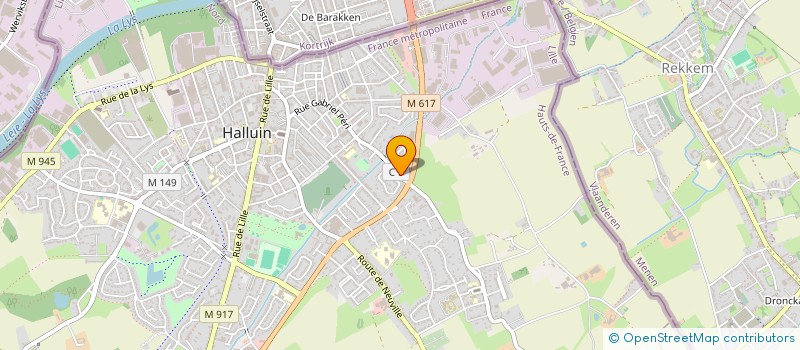 localisation de l'entreprise MONSIEUR MAXIME GRARE  HALLUIN