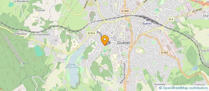 localisation de l'entreprise MONSIEUR MAXIME GRAVERON  GUERET