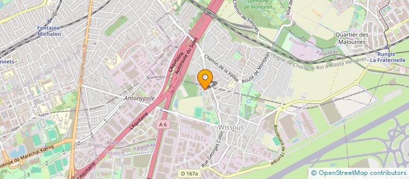 localisation de l'entreprise MONSIEUR MAXIME GREGOIRE  WISSOUS