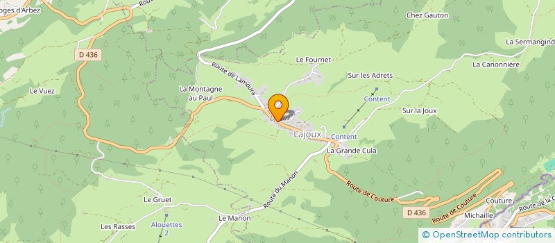 localisation de l'entreprise MONSIEUR MAXIME GRENARD  LAJOUX