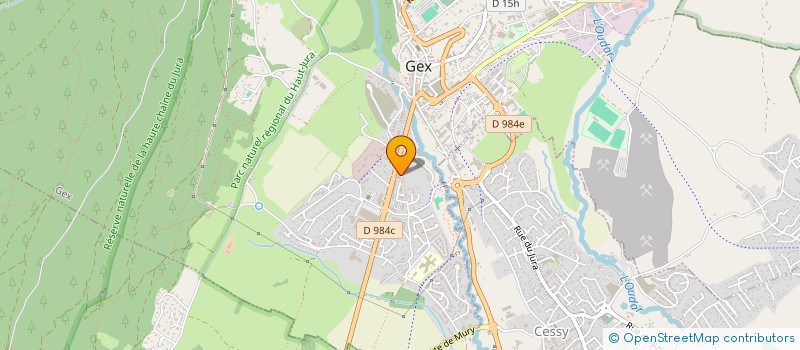 localisation de l'entreprise MONSIEUR MAXIME GRENIER  GEX