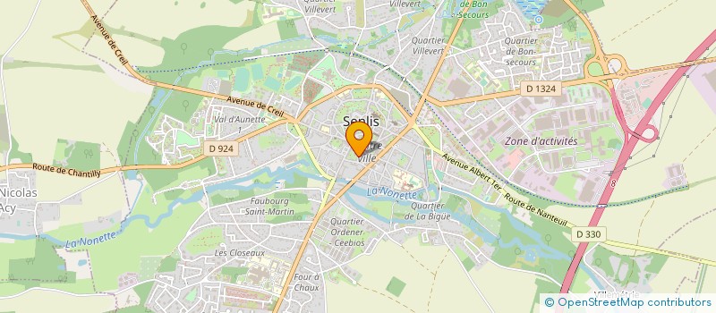 localisation de l'entreprise MONSIEUR MAXIME GRIMONET  SENLIS