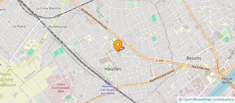 localisation de l'entreprise MONSIEUR MAXIME GRISON  HOUILLES