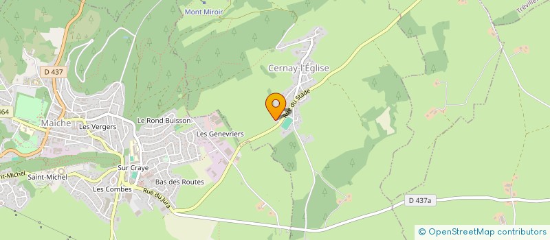 localisation de l'entreprise MONSIEUR MAXIME GRODARD  CERNAY-L'EGLISE