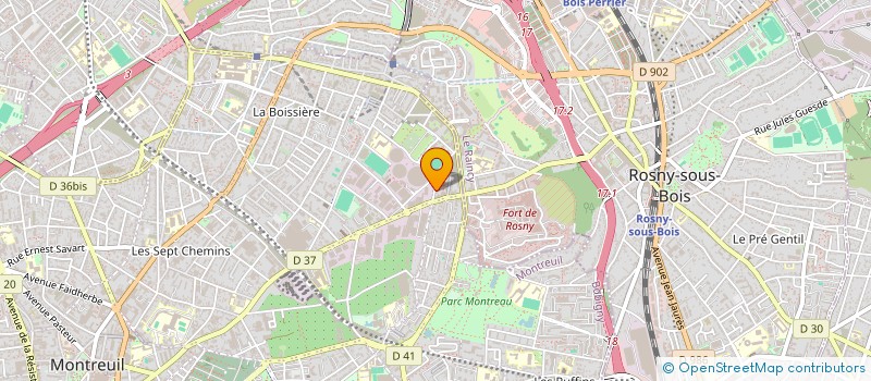 localisation de l'entreprise MONSIEUR MAXIME GROSPERRIN  MONTREUIL