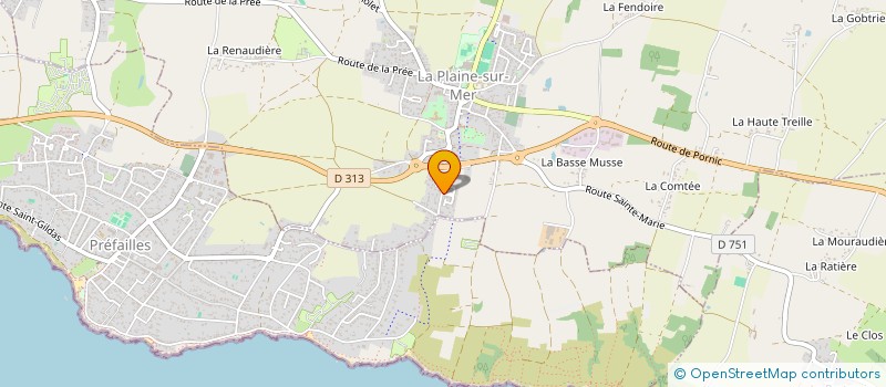 localisation de l'entreprise MONSIEUR MAXIME GUERET à LA PLAINE-SUR-MER
