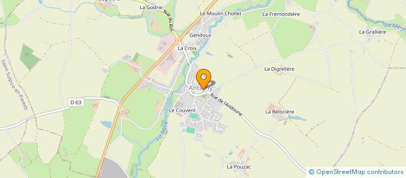 localisation de l'entreprise MONSIEUR MAXIME GUERIN à ANTIGNY