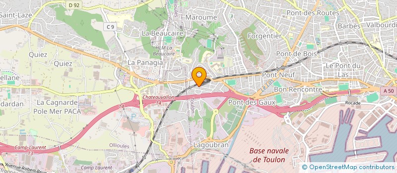 localisation de l'entreprise MONSIEUR MAXIME GUERIN  TOULON