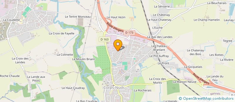 localisation de l'entreprise MONSIEUR MAXIME GUEUNE-GUILLOU  CORPS-NUDS