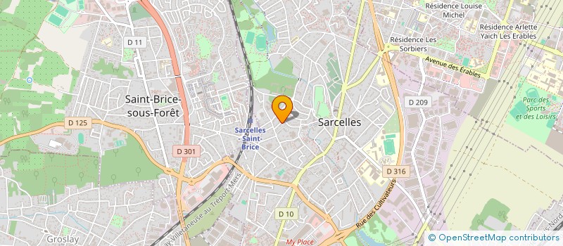 localisation de l'entreprise MONSIEUR MAXIME GUICHARD  SARCELLES