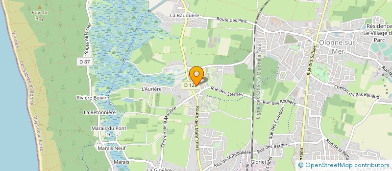 localisation de l'entreprise MONSIEUR MAXIME GUICHETEAU à LES SABLES D'OLONNE