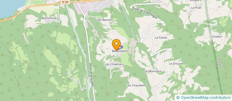 localisation de l'entreprise MONSIEUR MAXIME GUIEU  CROTS