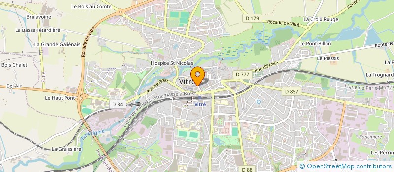 localisation de l'entreprise MONSIEUR MAXIME GUILLE  VITRE