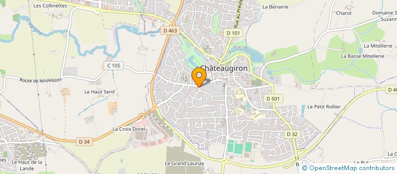 localisation de l'entreprise MONSIEUR MAXIME GUILLEMAUD  CHATEAUGIRON