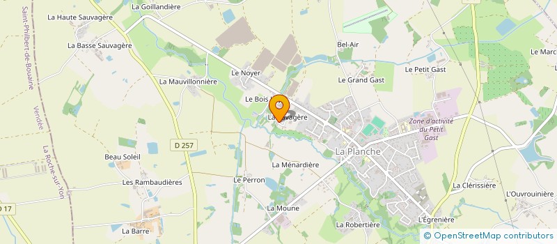 localisation de l'entreprise MONSIEUR MAXIME GUILLOSSON à LA PLANCHE