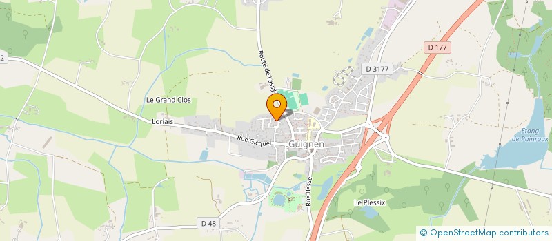 localisation de l'entreprise MONSIEUR MAXIME GUILLOT  GUIGNEN