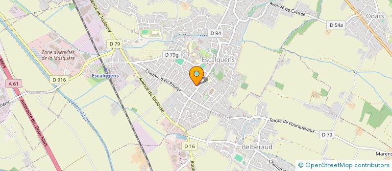 localisation de l'entreprise MONSIEUR MAXIME GUILVARD  ESCALQUENS