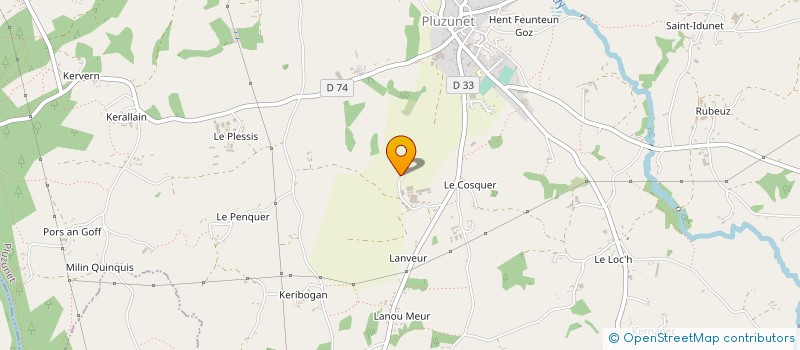 localisation de l'entreprise MONSIEUR MAXIME GUINARD  TONQUEDEC