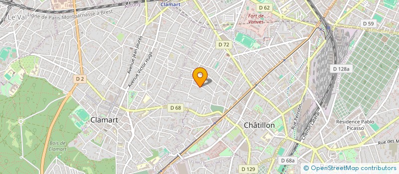 localisation de l'entreprise MONSIEUR MAXIME GURRIET à CHATILLON