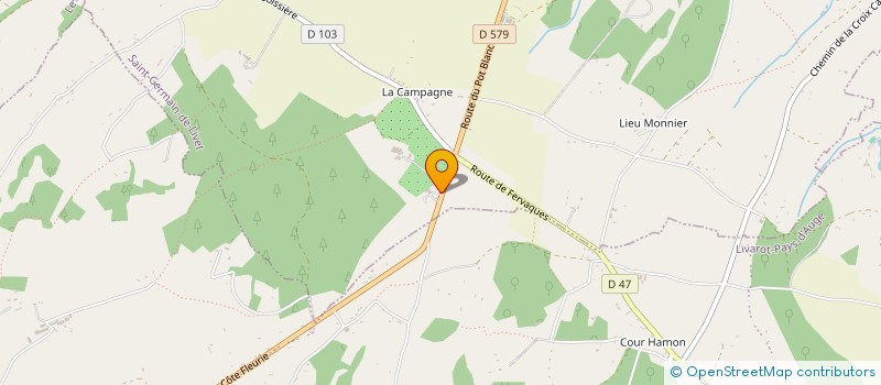 localisation de l'entreprise MONSIEUR MAXIME GUYARD à SAINT-GERMAIN-DE-LIVET