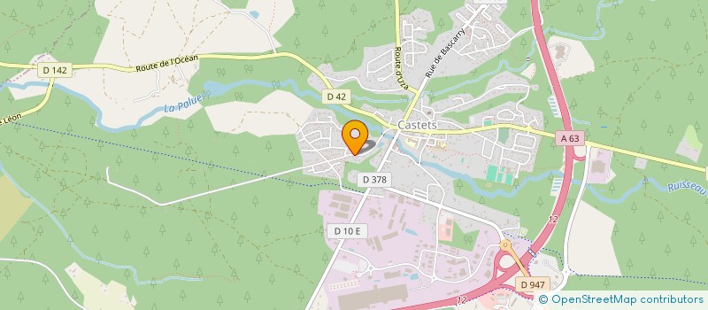 localisation de l'entreprise MONSIEUR MAXIME HABERT  CASTETS