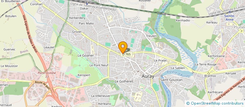 localisation de l'entreprise MONSIEUR MAXIME HADDAOUI à AURAY