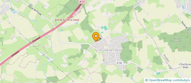 localisation de l'entreprise MONSIEUR MAXIME HAMELIN  PRUILLE-LE-CHETIF