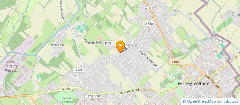 localisation de l'entreprise MONSIEUR MAXIME HARFOUCHE  PREVESSIN-MOENS