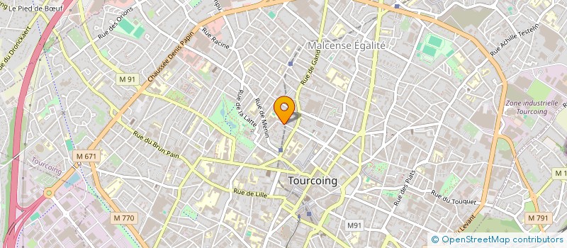 localisation de l'entreprise MONSIEUR MAXIME HENNEBELLE  TOURCOING