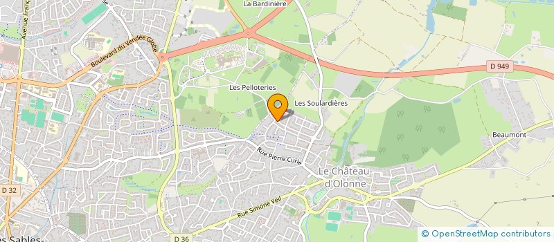 localisation de l'entreprise MONSIEUR MAXIME HENRY à LES SABLES D'OLONNE