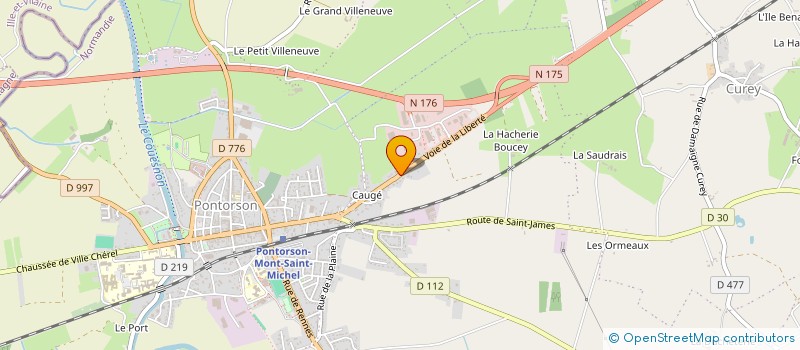 localisation de l'entreprise MONSIEUR MAXIME HERIAULT  PONTORSON