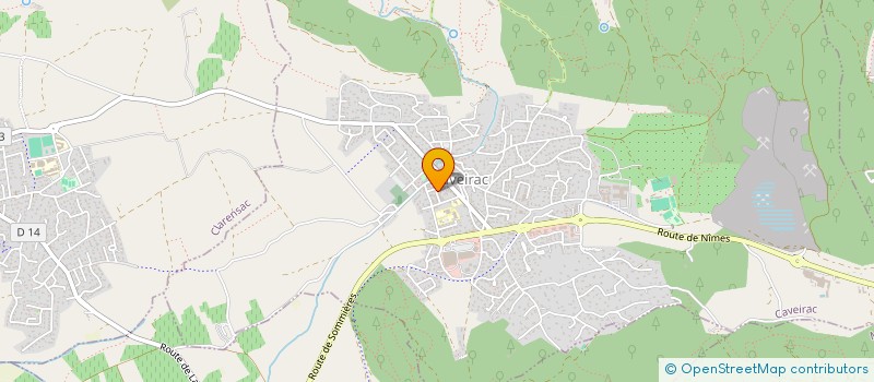 localisation de l'entreprise MONSIEUR MAXIME HERNANDEZ  CAVEIRAC