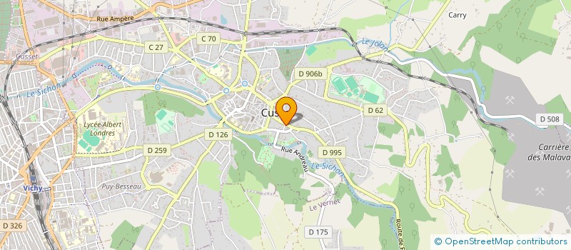 localisation de l'entreprise MONSIEUR MAXIME HERVIER à CUSSET