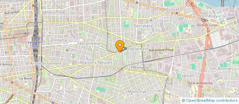 localisation de l'entreprise MONSIEUR MAXIME HEUZE  VILLEURBANNE