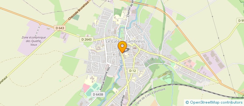 localisation de l'entreprise MONSIEUR MAXIME HISBERGUES  LE CATEAU-CAMBRESIS