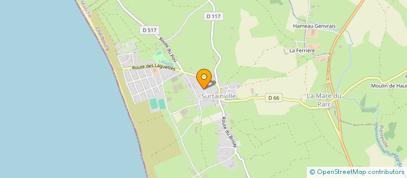 localisation de l'entreprise MONSIEUR MAXIME HUAULT  SURTAINVILLE