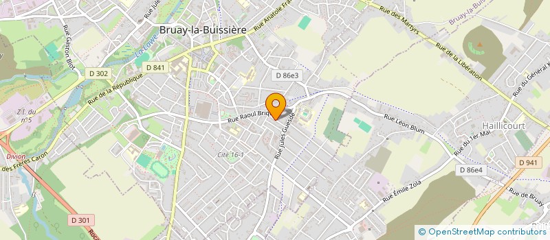 localisation de l'entreprise MONSIEUR MAXIME HUBERT à BRUAY-LA-BUISSIERE