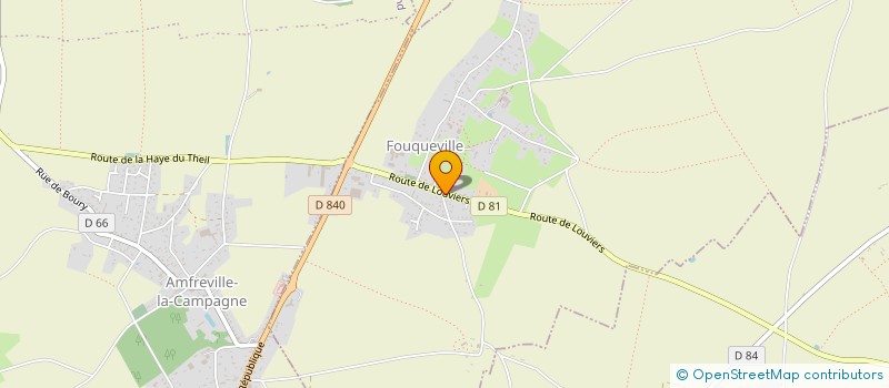 localisation de l'entreprise MONSIEUR MAXIME HUET  FOUQUEVILLE