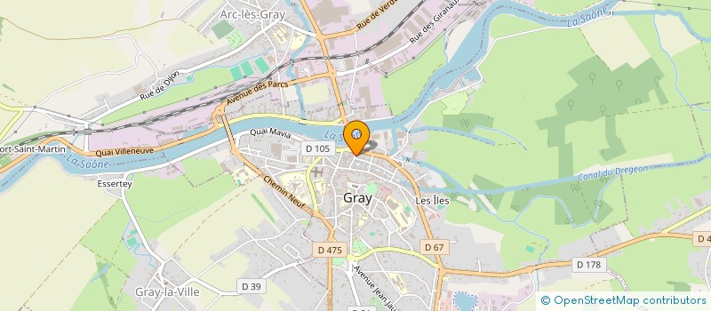 localisation de l'entreprise MONSIEUR MAXIME HUGOT  GRAY