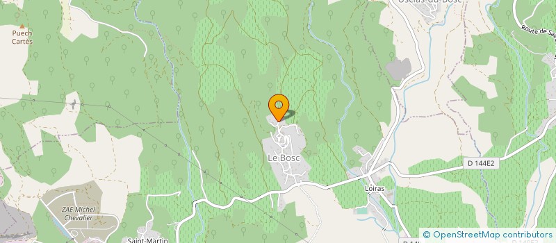 localisation de l'entreprise MONSIEUR MAXIME HUGOUNENQ  LE BOSC