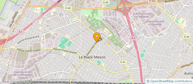 localisation de l'entreprise MONSIEUR MAXIME HUGUET à LE BLANC-MESNIL