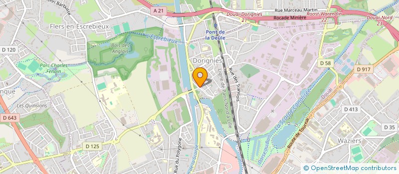 localisation de l'entreprise MONSIEUR MAXIME HURBAIN à DOUAI