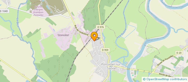 localisation de l'entreprise MONSIEUR MAXIME HUREAU  PONTAILLER-SUR-SAONE