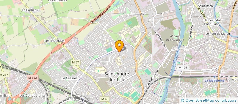 localisation de l'entreprise MONSIEUR MAXIME HURTEVENT à MARQUETTE-LEZ-LILLE